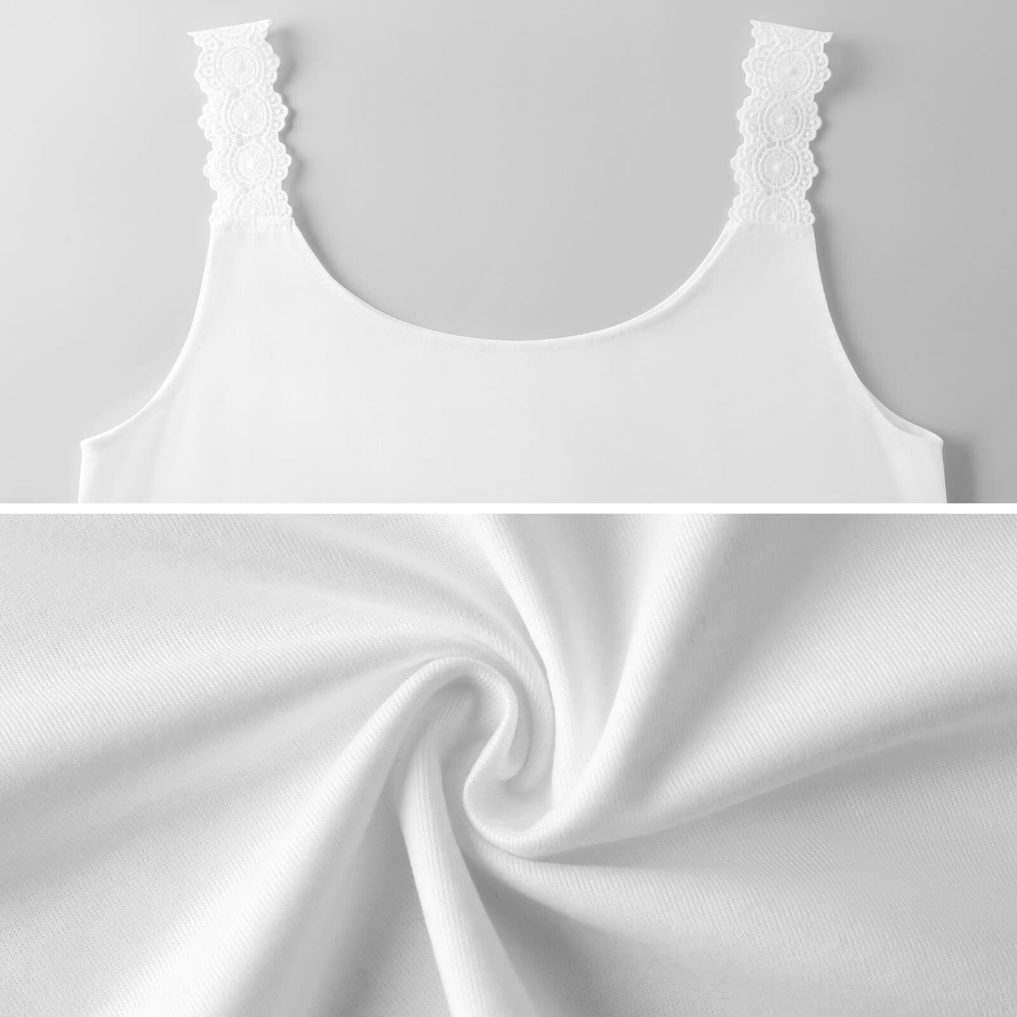 200gsm Women's Lace Trim Camisole (All-Over Printing)