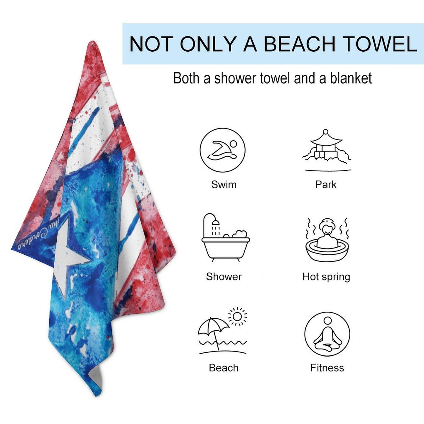 Beach Towel for Adults (All-Over Printing)