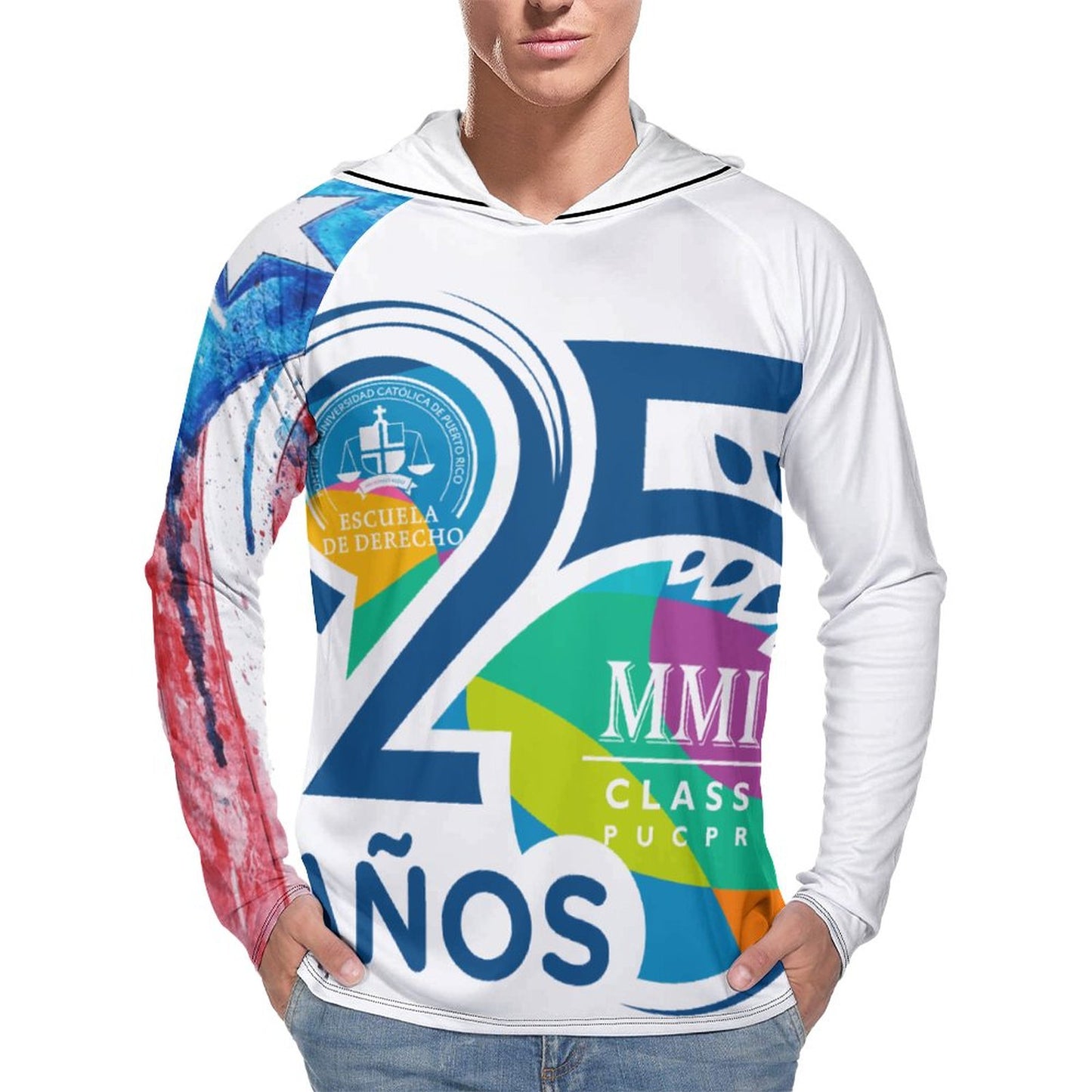 Men's UPF 40+ Sun Protection Fishing Shirt(All-Over Printing)