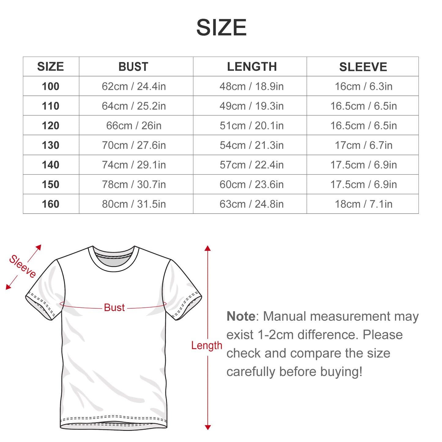 Unisex Children T-Shirt(All-Over Printing)