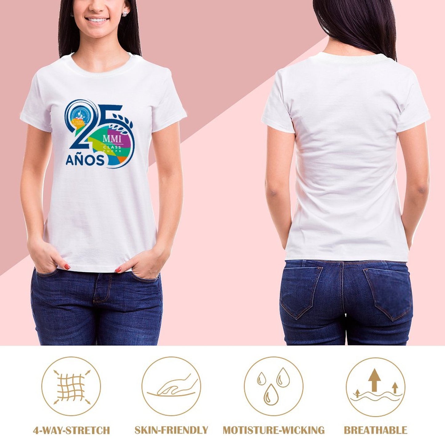 DTG 150gsm T-Shirts for Women-Printed Tees (High Definition)