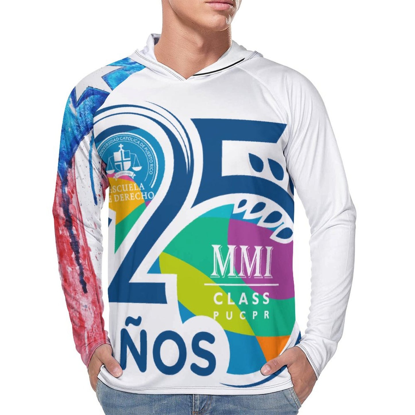 Men's UPF 40+ Sun Protection Fishing Shirt(All-Over Printing)